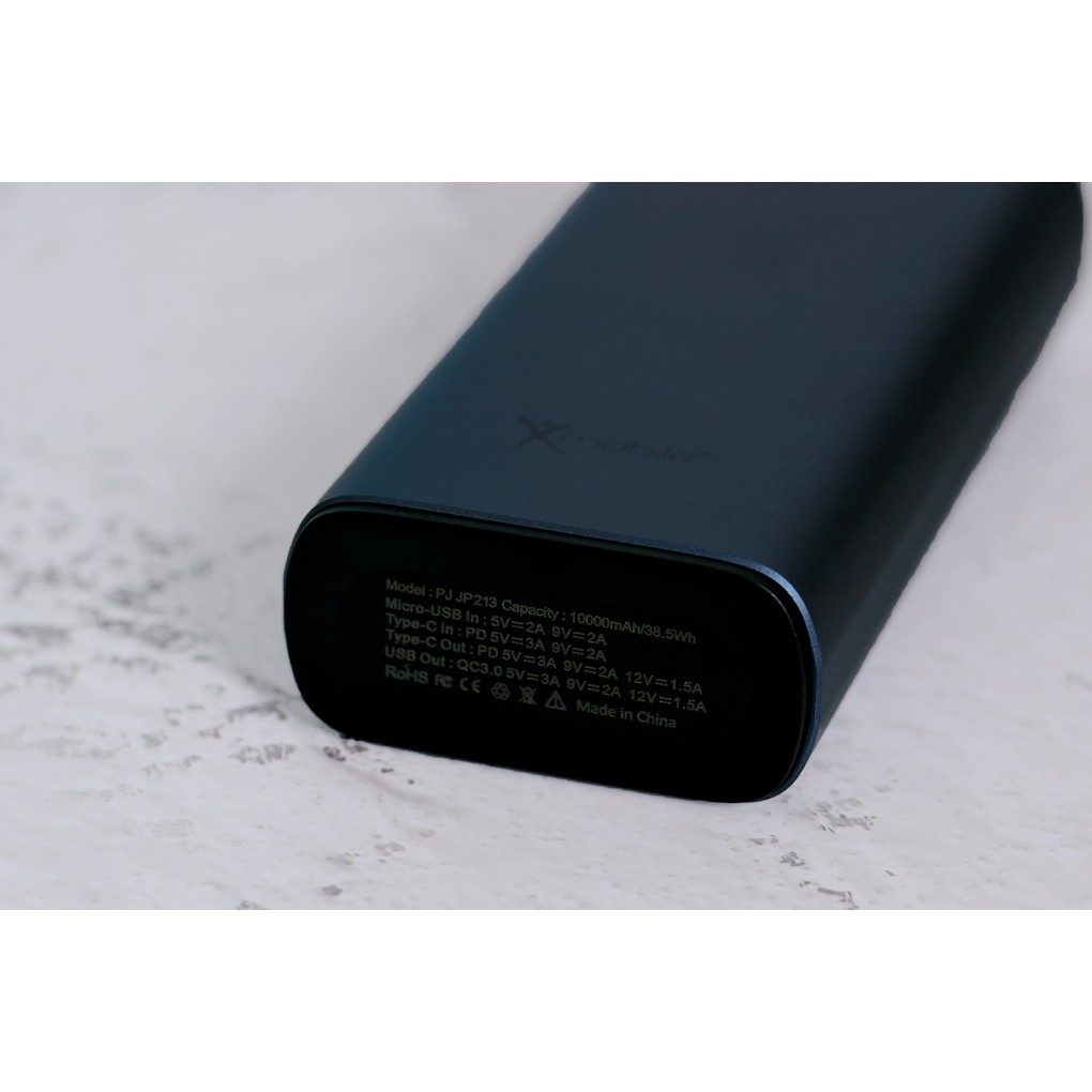 Pin sạc dự phòng Polymer 10.000mAh Type C PD QC3.0 Xmobile PowerSlim PJ JP213