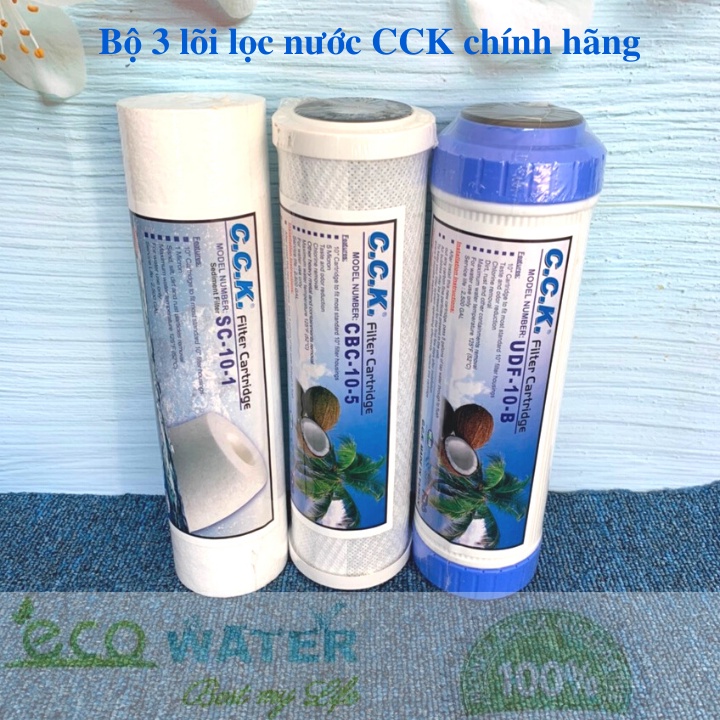 Bộ lõi lọc nước CCK 1 2 3 - Ecocck001