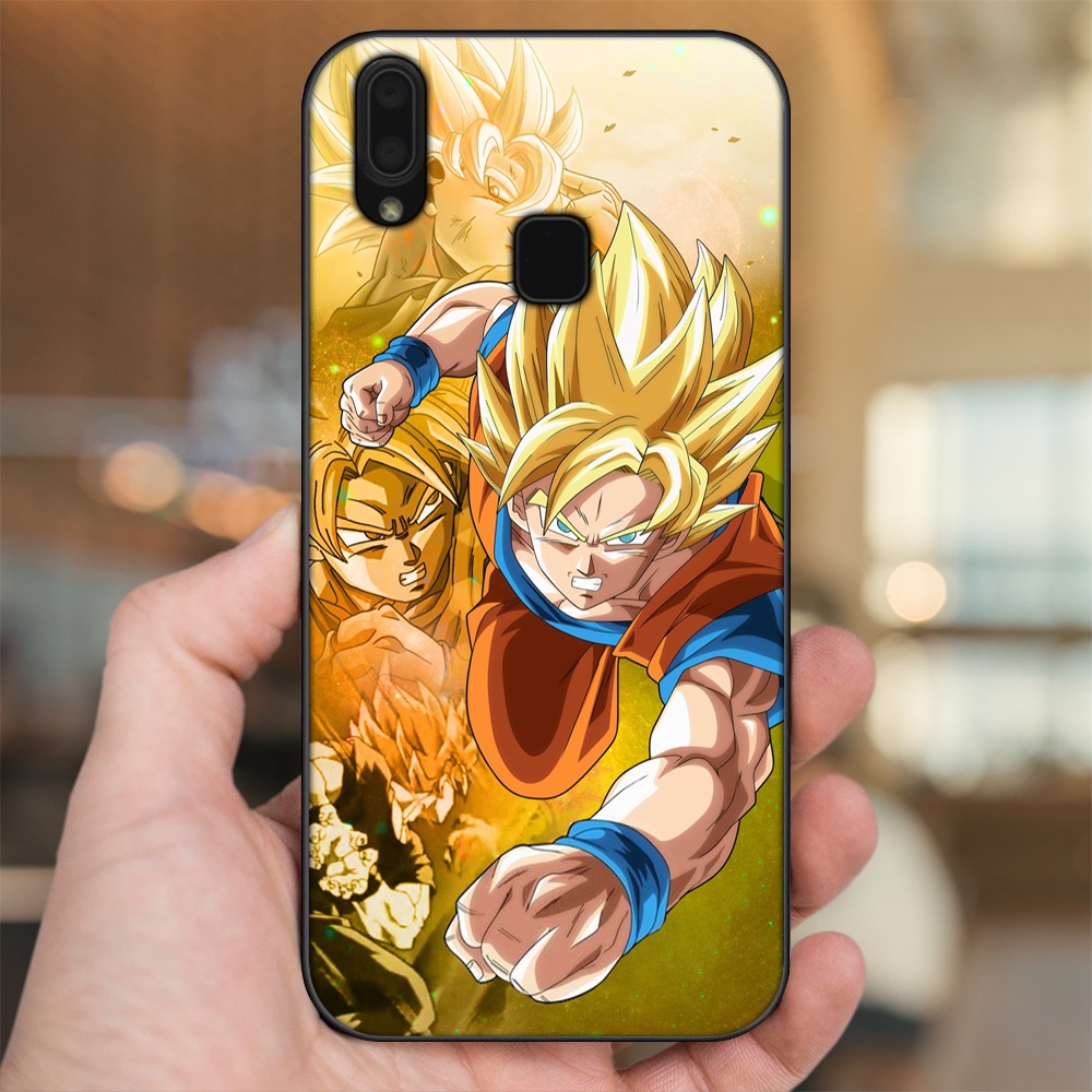 Ốp lưng Vivo Y91, Y95 viền đen in hình Goku Dragon Ball