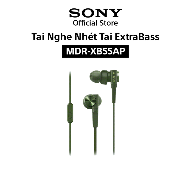 [Mã ELMALL300K giảm 5% đơn 500K] Tai nghe Sony In-ear EXTRA BAS MDR-XB55AP - Hàng Chính Hãng