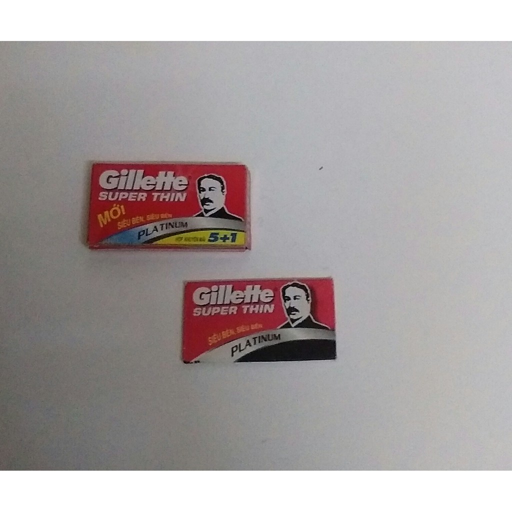 [HÀNG CÓ SẴN]Combo 6 lưỡi lam Gillette Thin((CHÍNH HÃNG)