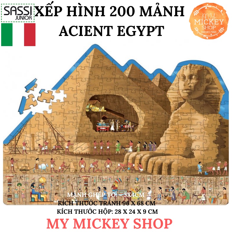 Bộ xếp hình Sasssi Junior 200 mảnh chính hãng 6 chủ đề cho bé từ 5 6 7 8 tuổi My Mickey Shop