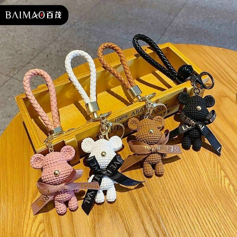 Móc gấu treo túi có chuông