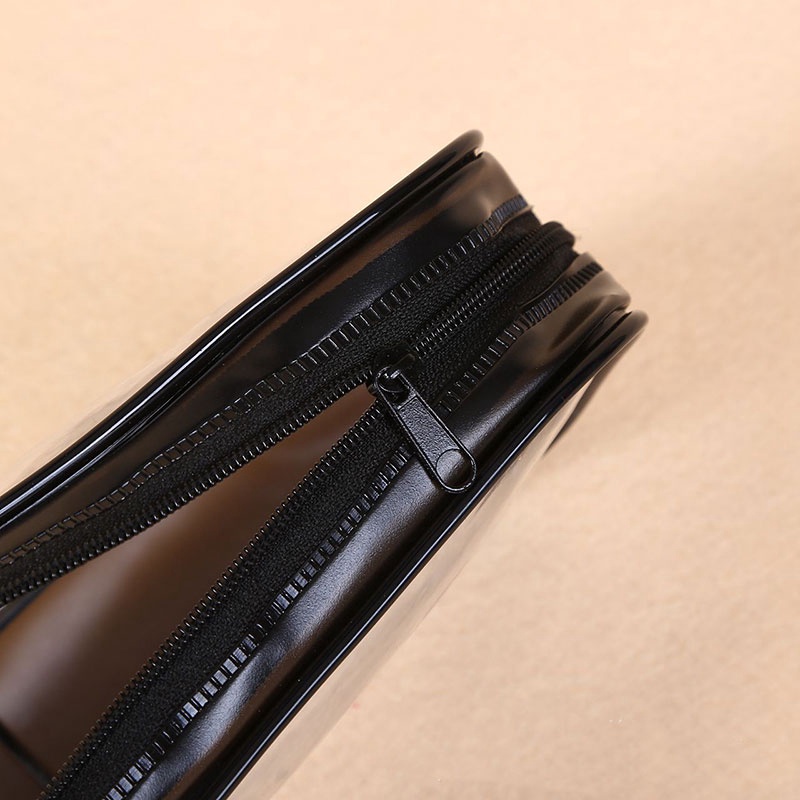 Túi đựng bút bằng pvc trong suốt cỡ lớn có khóa kéo tiện dụng chất lượng cao cho học sinh