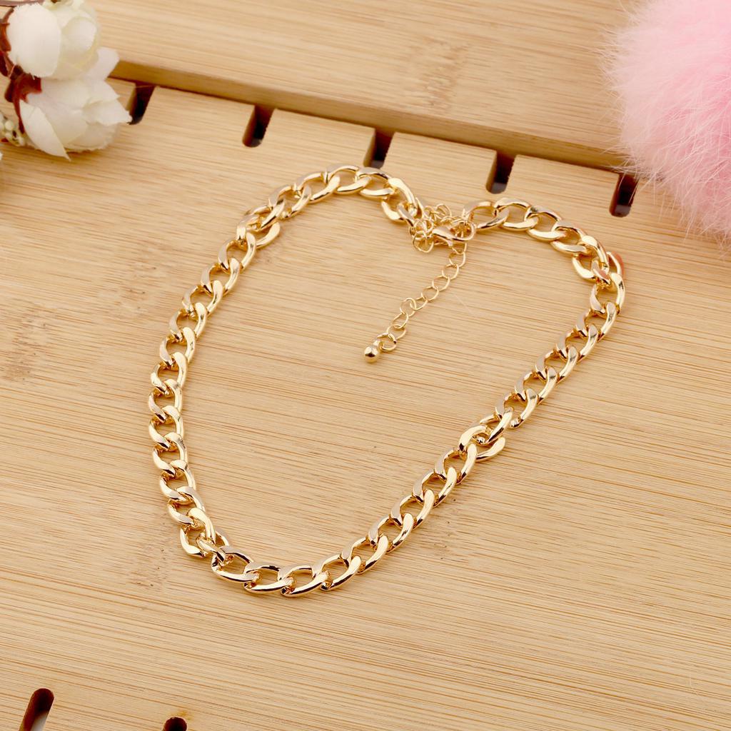 Vòng Cổ Choker Bằng Kim Loại Nhiều Màu Sắc Thời Trang Cho Nữ