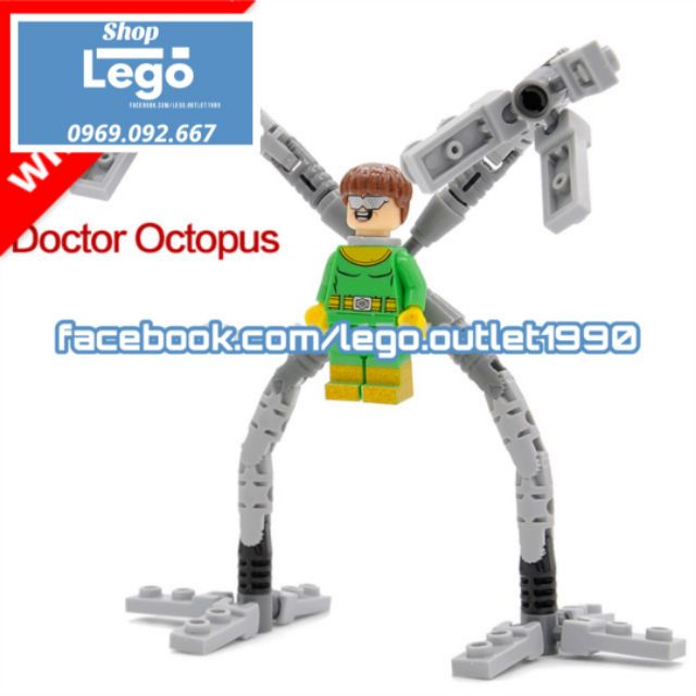 [44 hình] Xếp hình Dortor Octopus Spider-Man : Homecoming Lego Minifigures Xinh Xh325 x0123