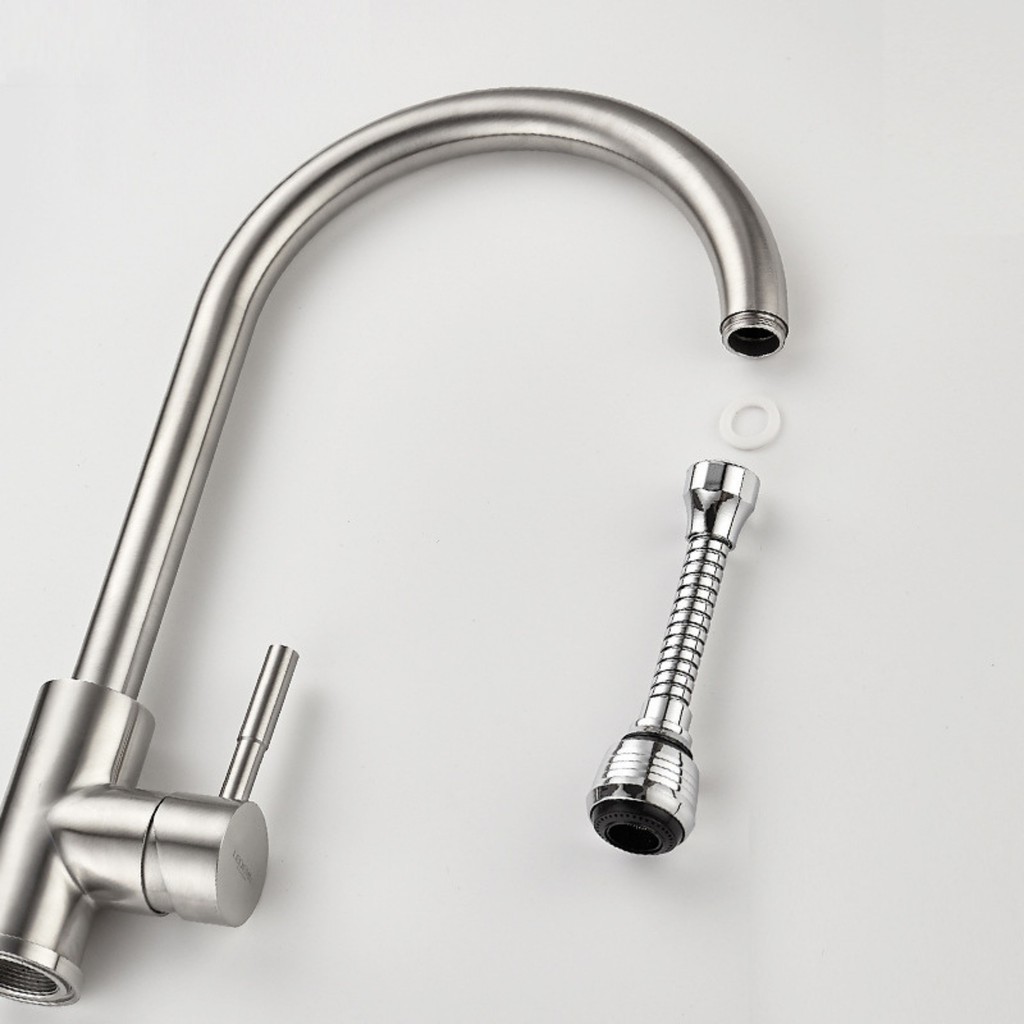 Đầu vòi xịt nước tăng áp cho vòi bồn rửa Turbo Flex 360 mới thiết kế dạng vòi sen điều chỉnh dòng nước-- DÙNG LÀ THÍCH