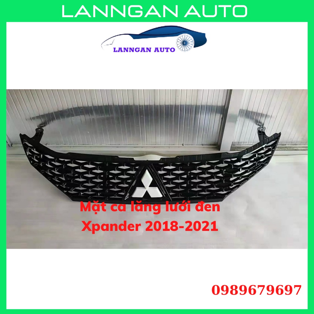 Mặt ca lăng độ xe Mitshibishi Xpander 2018-2020, Mẫu lưới đen nhựa ABS cao cấp.