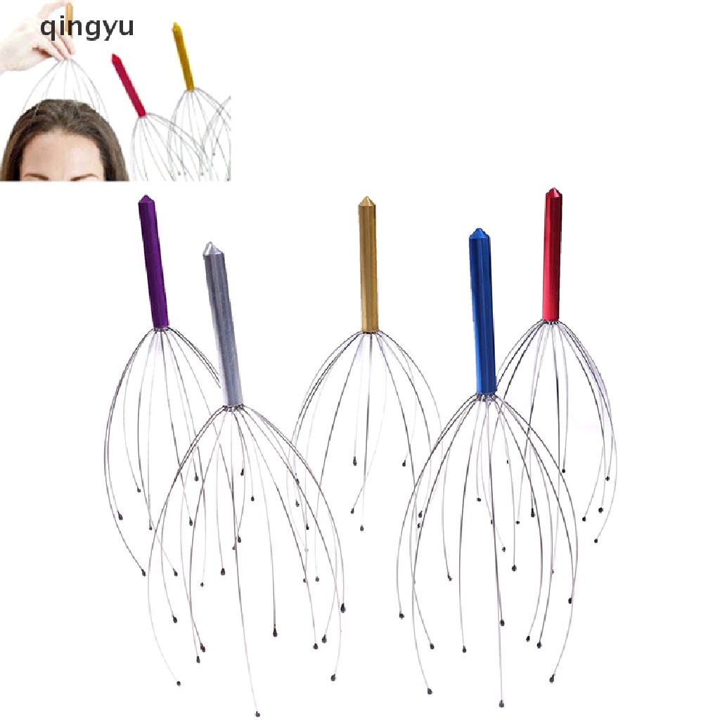 Dụng cụ mát xa đầu hình bạc tuộc giảm căng thẳng