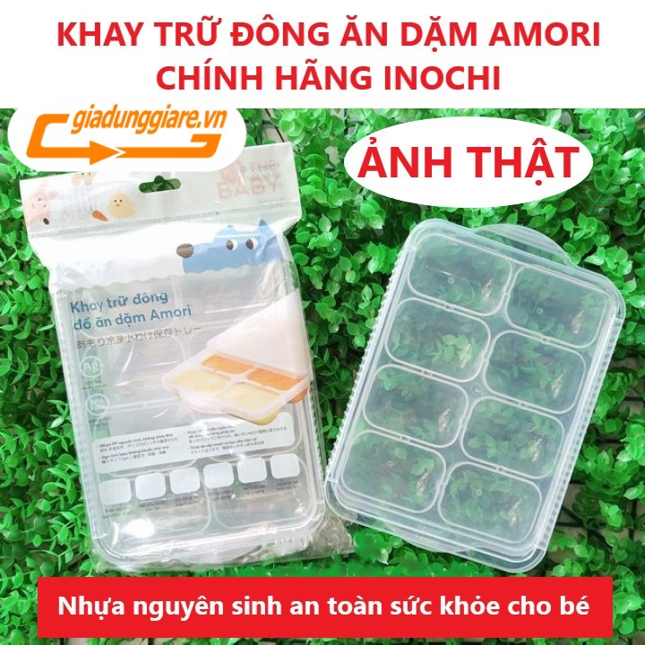 KHAY TRỮ ĐÔNG đồ ăn dặm Amori INOCHI nhựa nguyên sinh an toàn thực phẩm cho bé - GIADUNGGIARE.VN