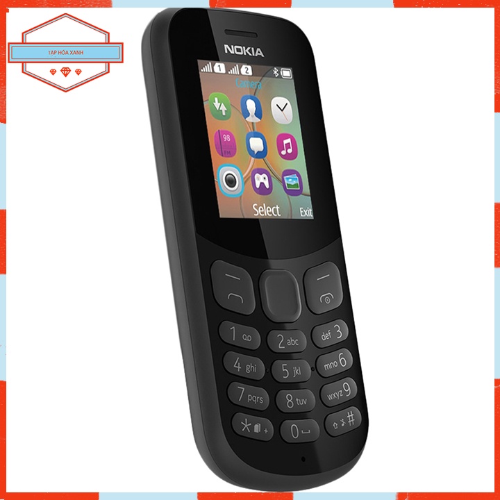 Điện Thoại Cổ Cục Gạch Pin Trâu Nokia 130 TA-1017 Chính Hãng Bàn Phím Số Cho Người Già