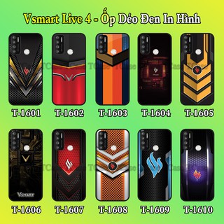 Ốp lưng Vsmart Live 4 dẻo đen in hình Logo Vsmart Thiết Kế By Tcase