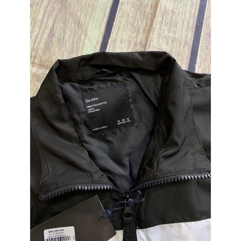 Áo khoác bomber dù gió nhẹ 2 lớp