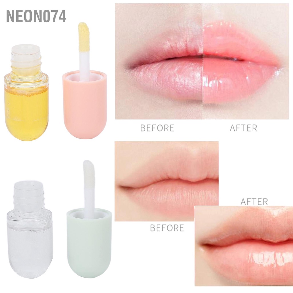 Neon074 2 cái 5.5ml Lip Plumper Enhancer Phụ nữ Ban ngày Dưỡng ẩm Môi Huyết thanh cho Du lịch Bên