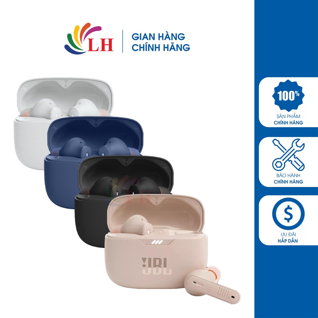 Tai nghe Bluetooth True Wireless JBL Tune 230NC JBLTUNE230NCTWS - Hàng chính hãng - Chống nước IPX4, Bluetooth 5.2