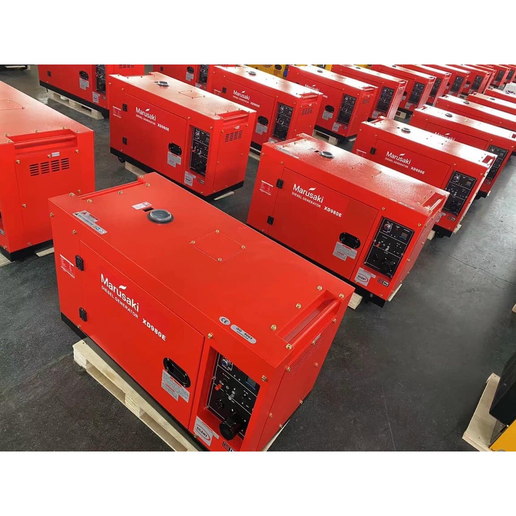 Máy Phát Điện Chạy Dầu 8KVA Marusaki XD980E