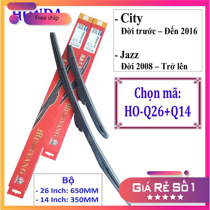 Cần gạt mưa Honda CITY, JAZZ - VÀ CÁC DÒNG XE KHÁC HÃNG HONDA: Accord-Civic-Hrv-City-Jazz-Crv D