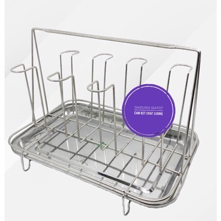 Giá úp cốc inox (8 cốc )