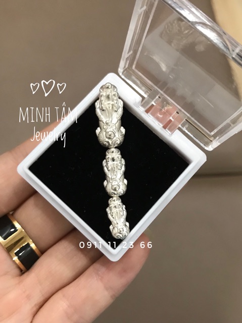 Tỳ hưu bạc ta size mini-Minh Tâm Jewelry