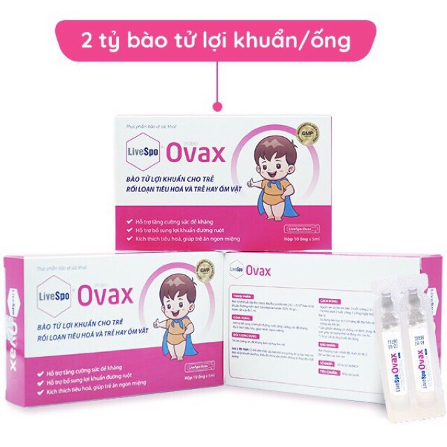 Spobio OVAX - Bào tử lợi khuẩn tăng đề kháng nội sinh và giúp trẻ ăn ngon miệng