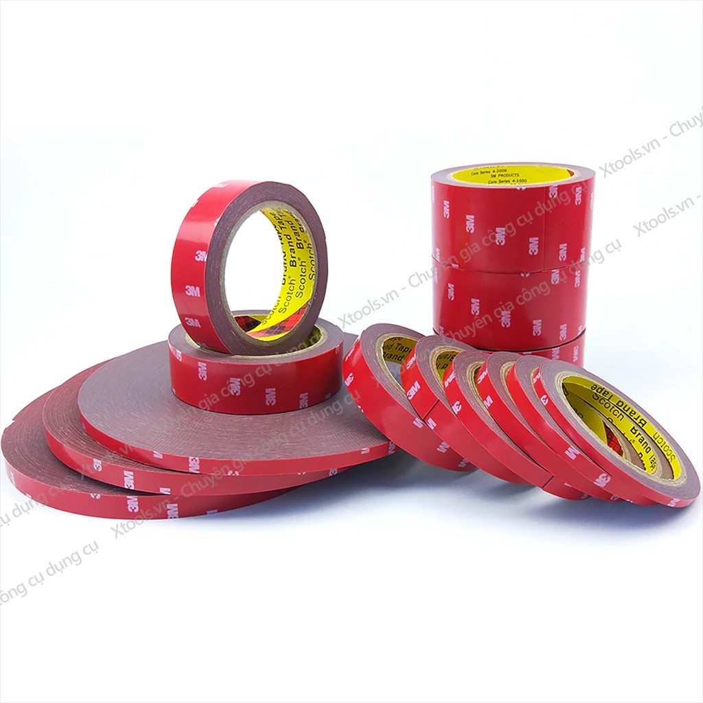 Băng keo 2 mặt cường lực siêu dính 3M 4229P nhiều size, decal hai mặt siêu dính, chịu nhiệt, chống nước