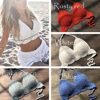 [MER] Áo Ngực Crop Top Dệt Kim Phong Cách Boho Quyến Rũ Cho Nữ