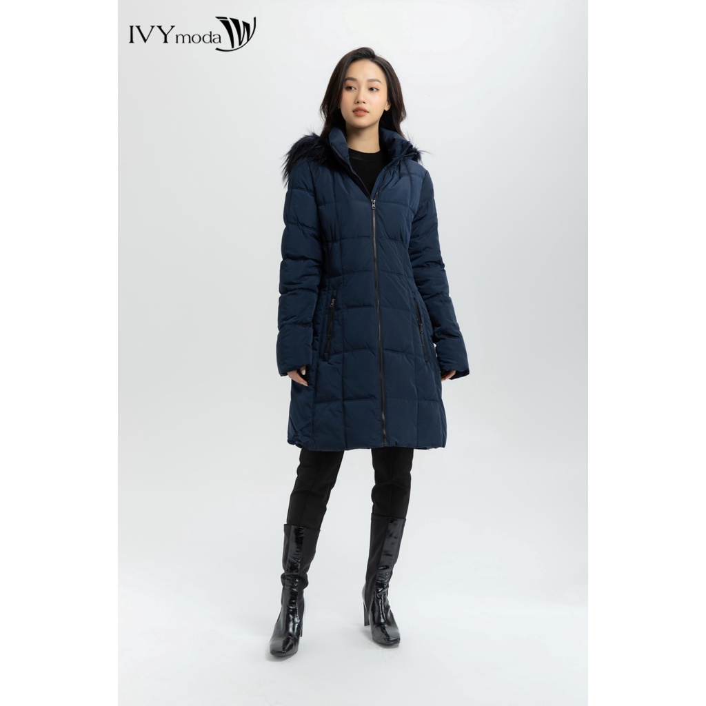 Áo phao chần bông dáng dài IVY moda MS 71B8003