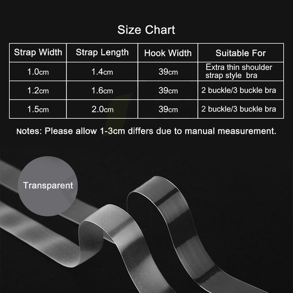 Dây Áo Ngực Silicon Trong Suốt Co Giãn Chống Trượt Có Thể Điều Chỉnh