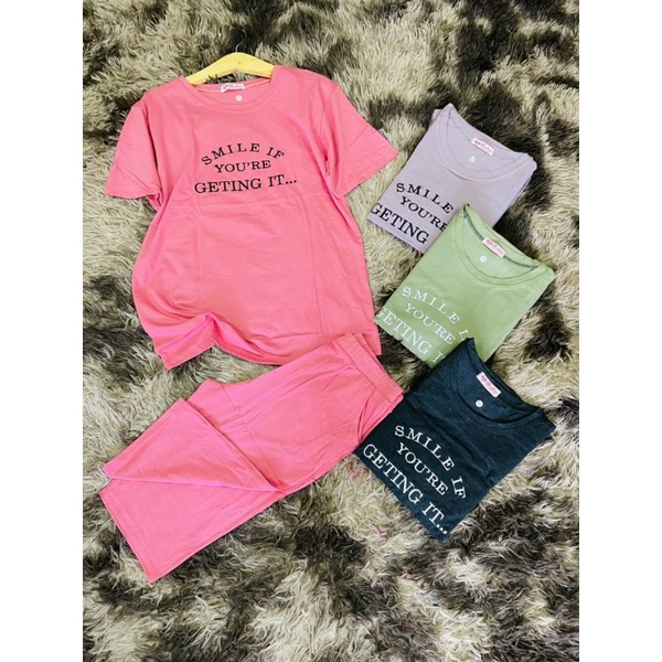 Bộ áo form rộng quần ngố thun cotton thái