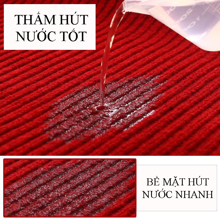 Thảm chùi chân nỉ đế cao su, kích thước 1.2x1.8m