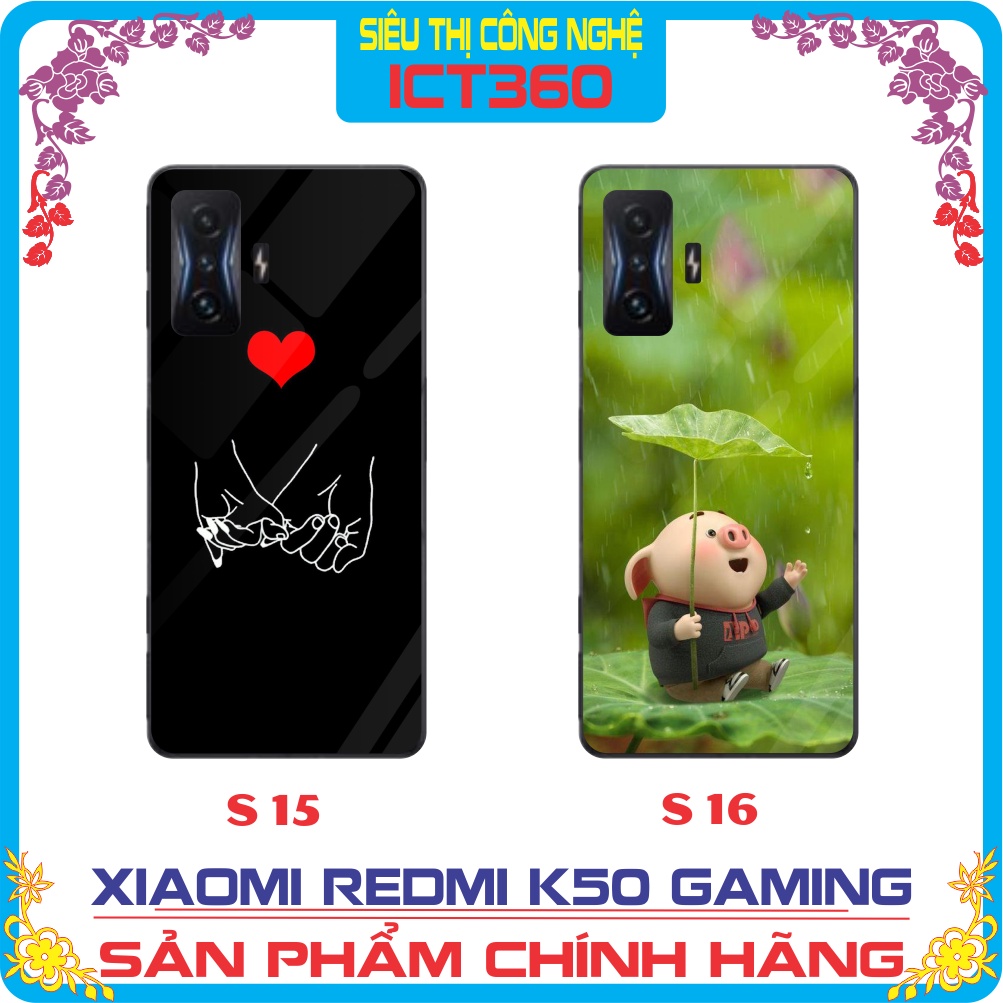 Ốp lưng kính Xiaomi Redmi K50 Gaming / Poco X4 GT- Nhận in ảnh theo yêu cầu