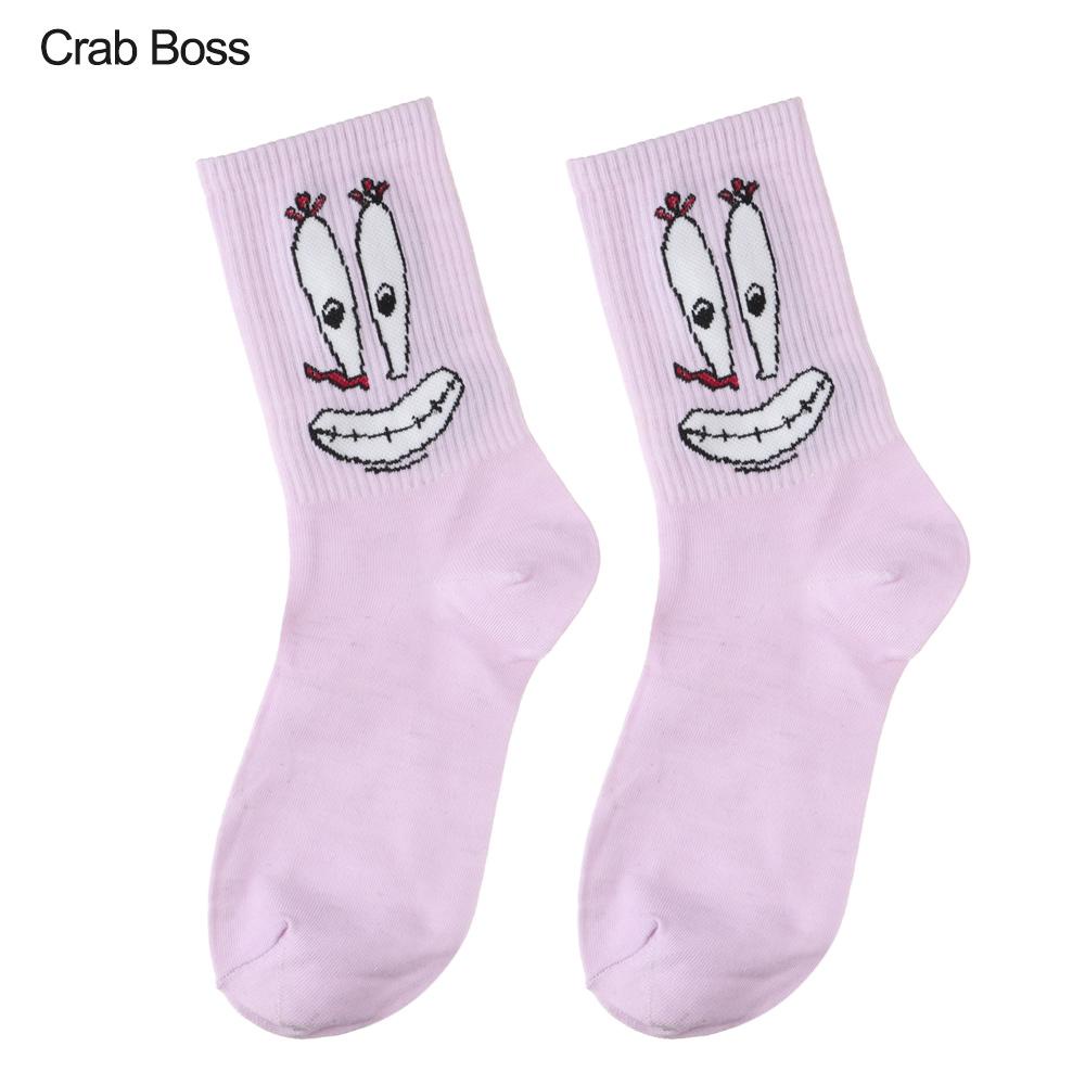 MIHAN1 Vớ Giữ Nhiệt Lạnh In Họa Tiết Hoạt Hình Spongebob Dễ Thương Cho Nữ