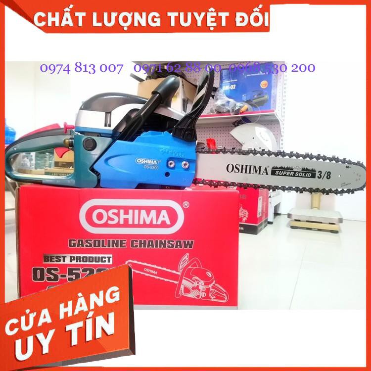 Máy cưa xích, máy cưa chạy xăng OShima 5200-KM Giá Cực Shok