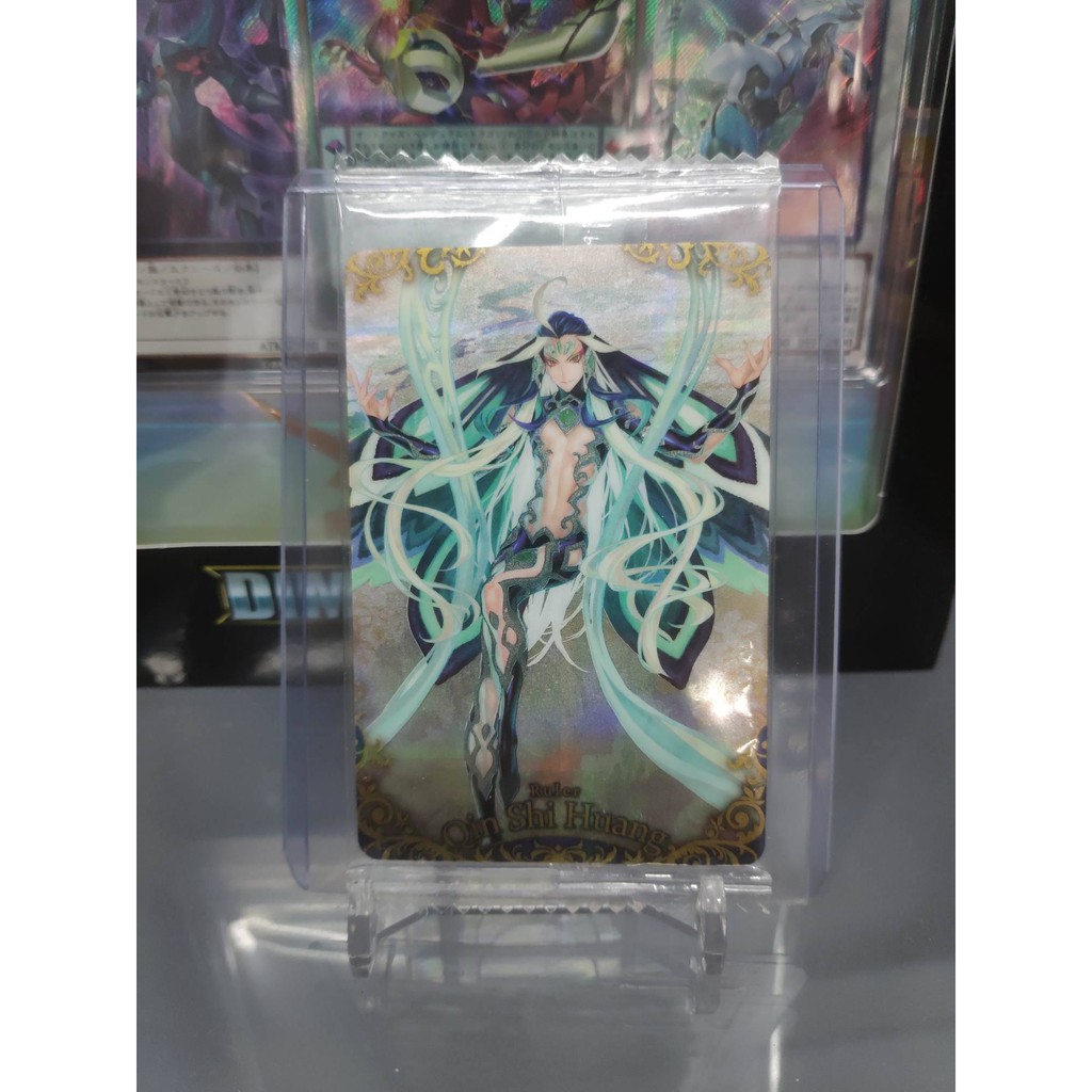 Thẻ bài sưu tầm bánh xốp Fate Grand Order FGO Shi Huang Di SR - Super Rare - Tặng bọc bài nhựa bảo quản