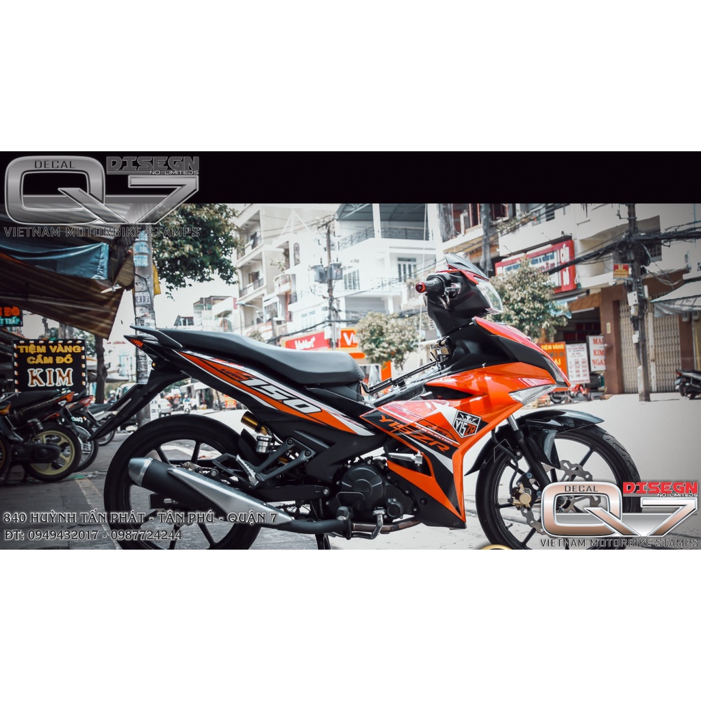 Tem Rời EXCITER 150 Y15ZR CAM ĐEN