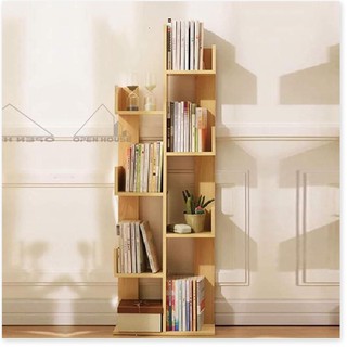 Kệ sách hình cây - kệ sách gỗ xương rồng 8 ngăn