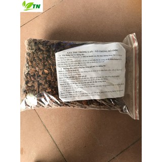Vỏ thông INDO - giá thể trồng lan túi 1 kg, vỏ đẹp
