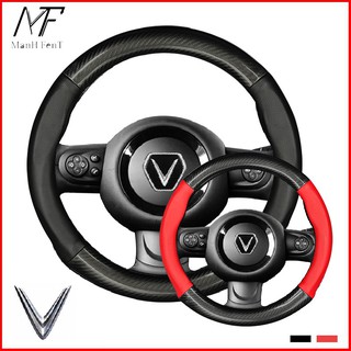 For Vinfast Bọc vô lăng Carbon da bò thật ô tô cao cấp đẹp Vinfast Fadil Vinfast Lux a2.0 Vinfast sa a Vinfast Klara S l