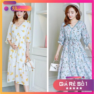 THANH LÝ HÀNG TỒN KHO Đầm bầu thời trang công sở dáng dài