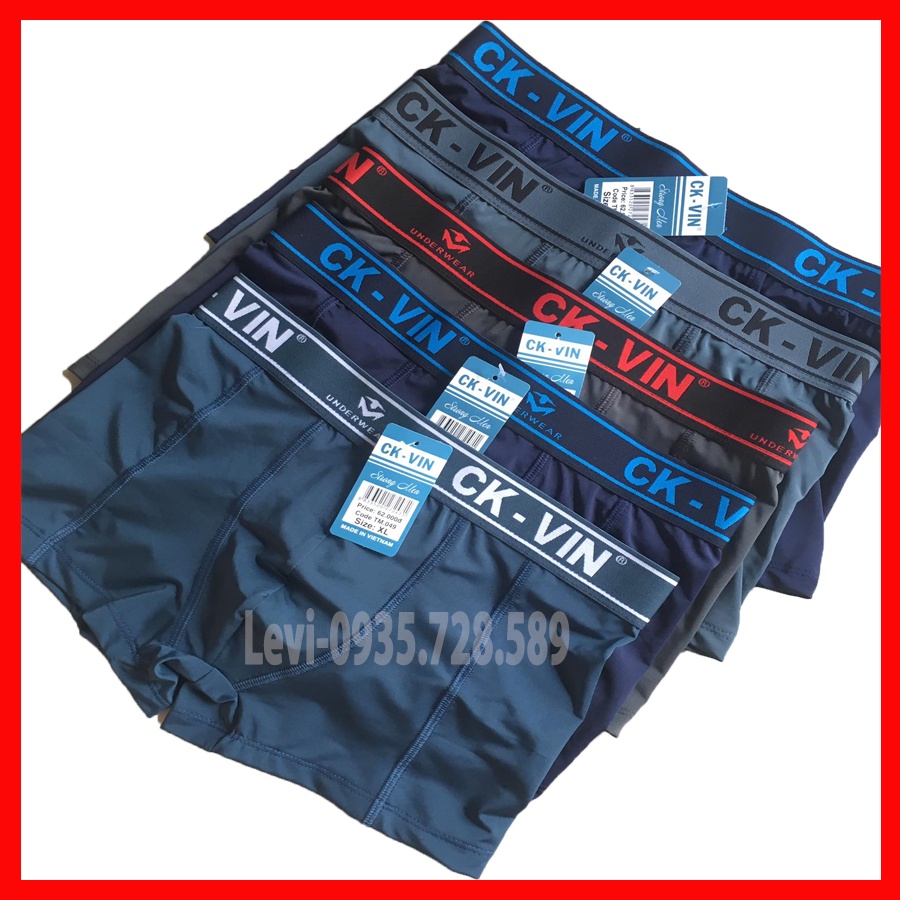 [04 Cái] Combo 04 Quần sịp đùi  CK- VIN - Hàng Việt Nam Cao Cấp, Chất thun lạnh, co giãn 4 chiều, Kháng khuẩn