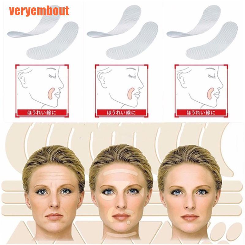 24 Pcs Face Stickers Facial Line Wrinkle Sagging Skin Face Tape Beauty To