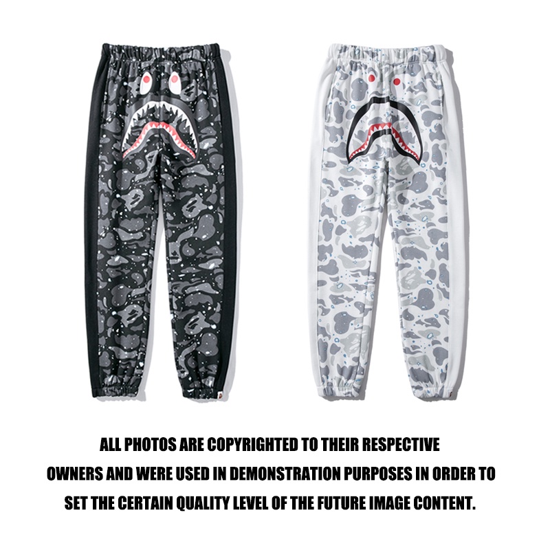 Bape Thời Trang In Quần Cotton Unisex