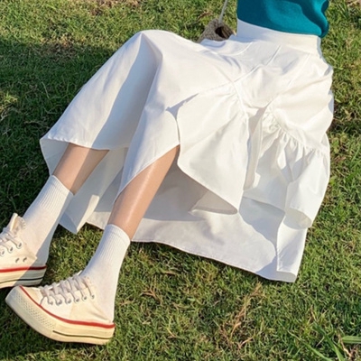 Chân Váy Dài Màu Trơn Dễ Thương Dành Cho Phụ Nữ