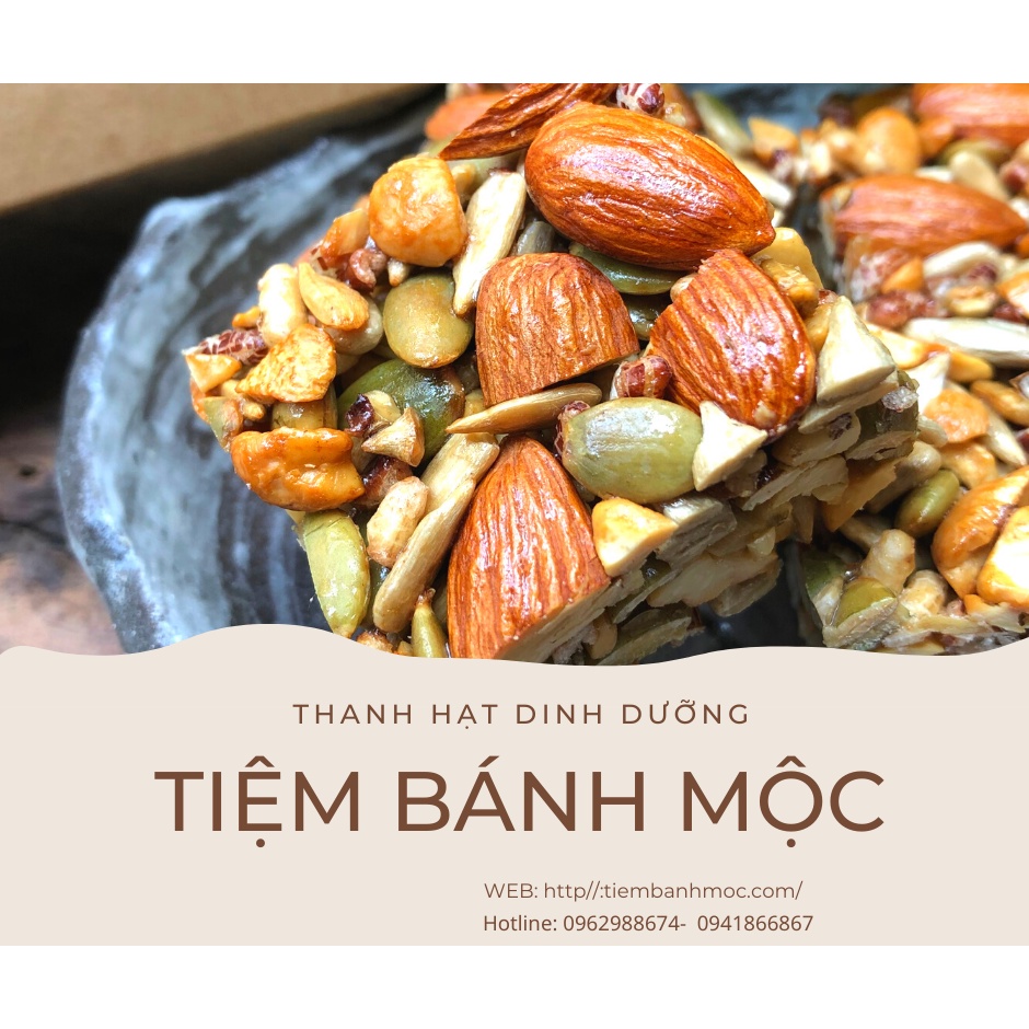 THANH HẠT dinh dưỡng mix Ngũ cốc nguyên hạt ăn kiêng giảm cân không đường, Bánh gạo lứt ăn kiêng tiểu đường_500g