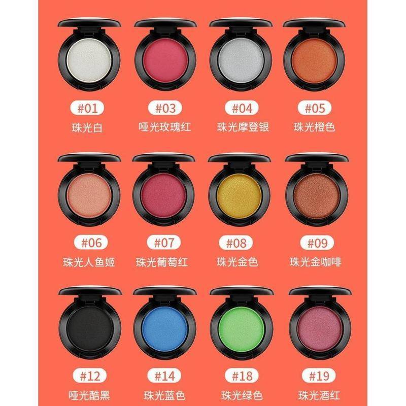 Phấn mắt trang điểm chống nước màu đen / nâu / vàng / cà phê không nhòe