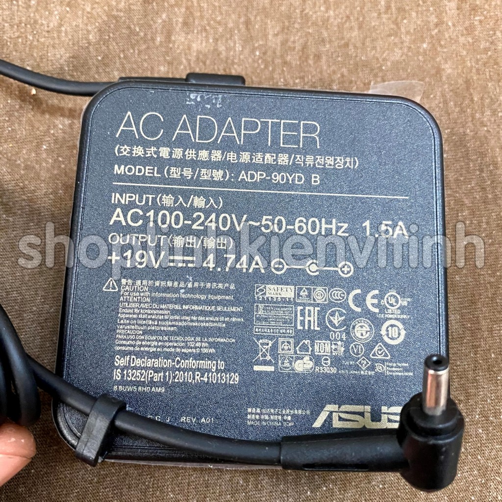 SẠC LAPTOP ASUS 19V-4.74A   kích thước đầu ghim