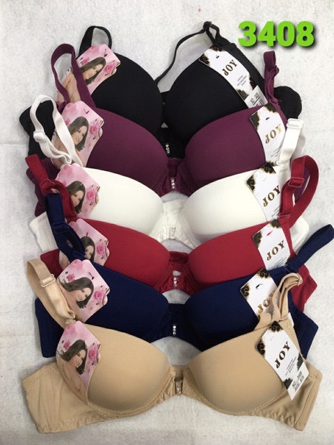 Áo ngực (3408) trơn cài trước mút dày bàn tay.