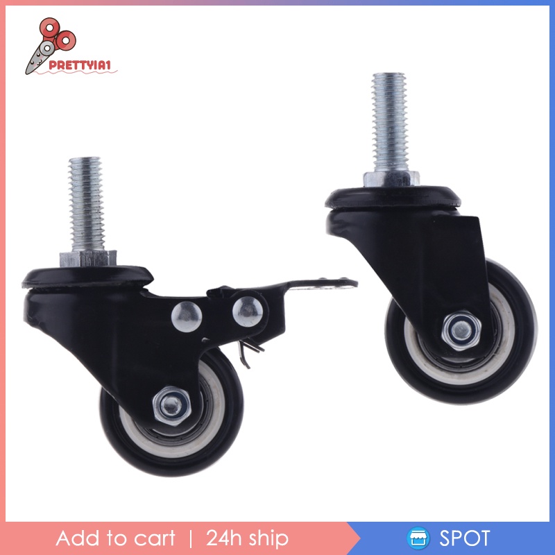 Bánh xe xoay bằng cao su 1.5&quot; M10 thay thế cho ghế ngồi
