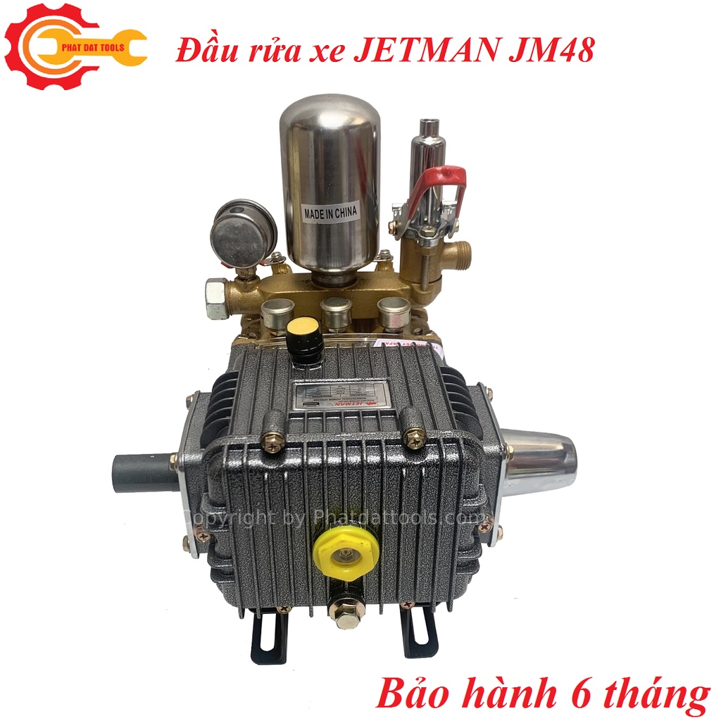 Đầu rửa xe áp lực cao JETMAN JM48 cao cấp-Máy rửa xe đầu rời-Bảo hành 6 tháng