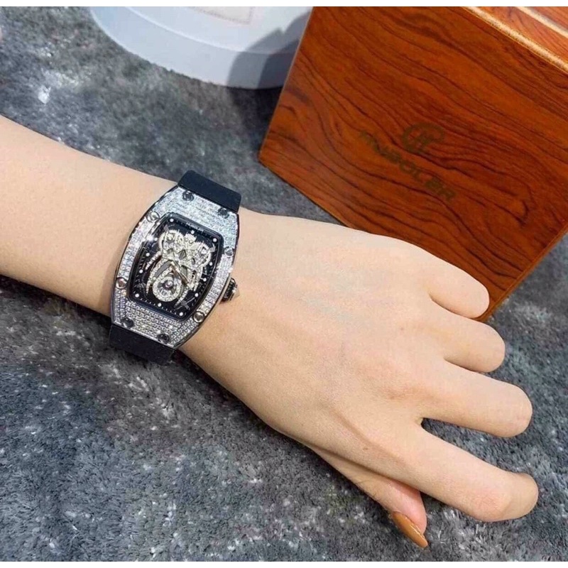 Đồng Hồ HUBOLER By Hanboro Phiên Bản Mặt Nhện Cực Đẹp - Case 36 Dành cho nữ và nam tay nhỏ - BH24 Tháng